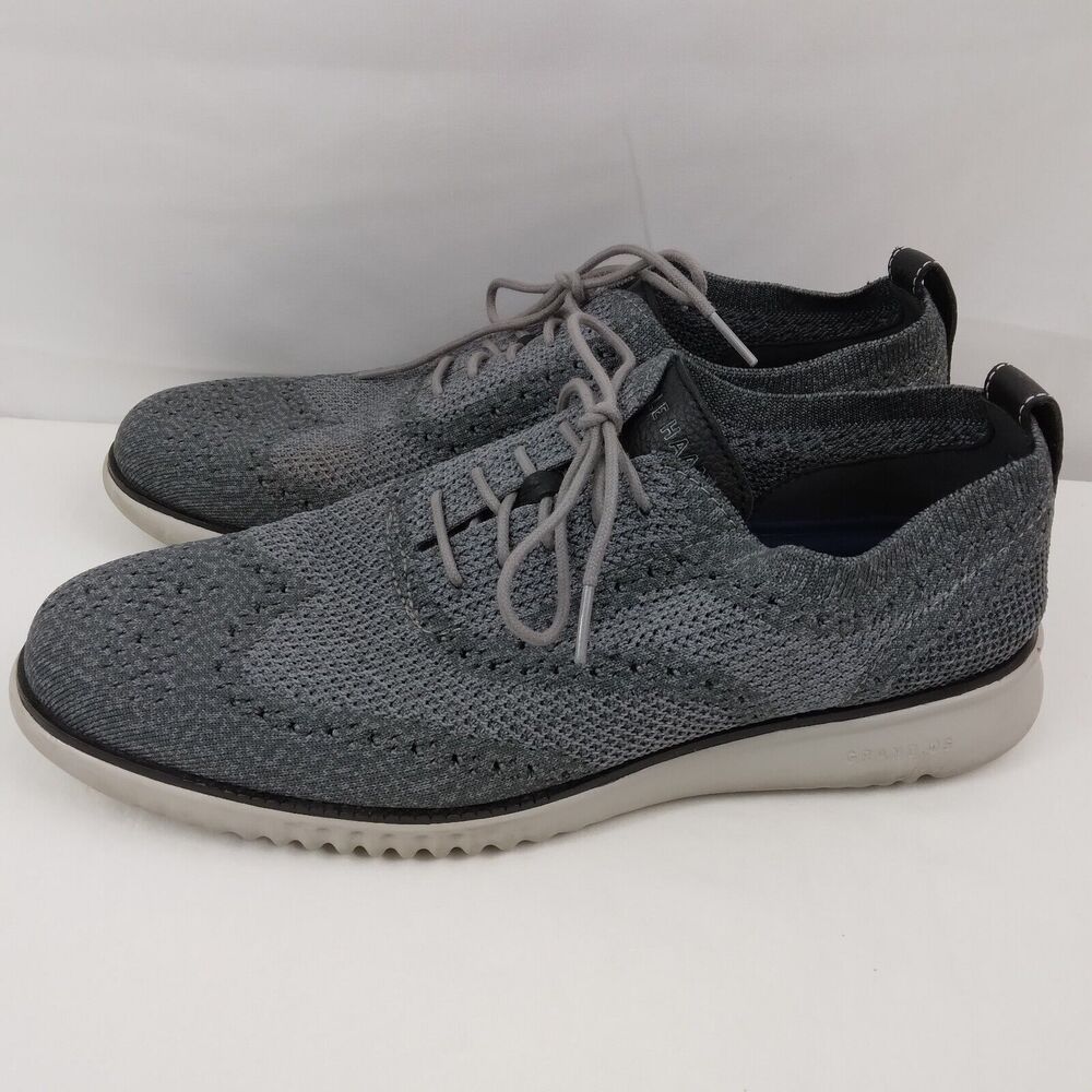Cole Haan 2.ZeroGrand Stitchlite Gray Wingtip Oxfords Mens Size 11 M - Picture 6 of 12